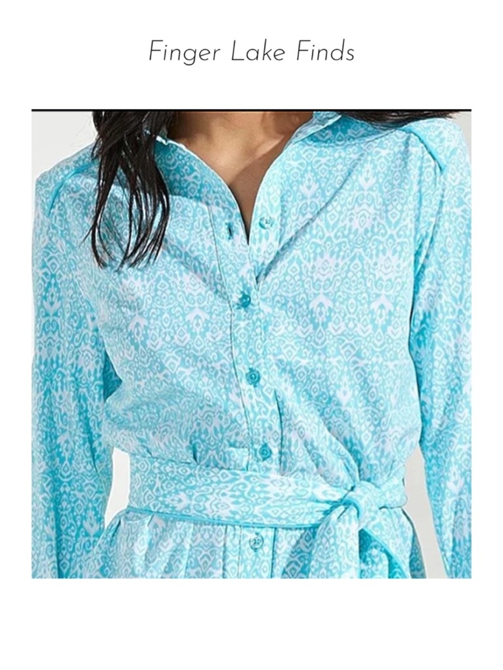Coolibar Aqua Women's Kitts Shirt Dress, 3X